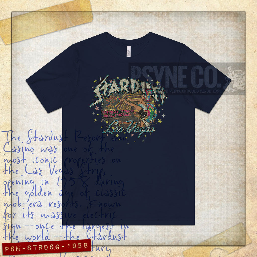 Stardust Las Vegas Showgirl 1958 Vintage Men's T-Shirt