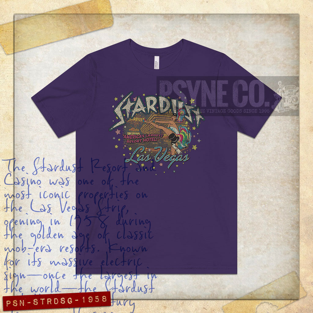 Stardust Las Vegas Showgirl 1958 Vintage Men's T-Shirt