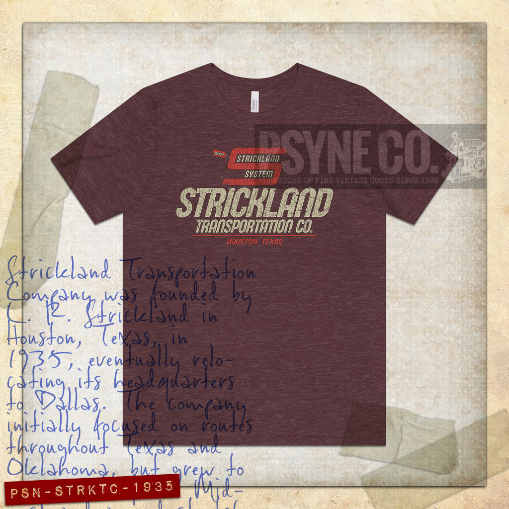 Strickland Transportation Company 1935 Vintage Men's T-Shirt