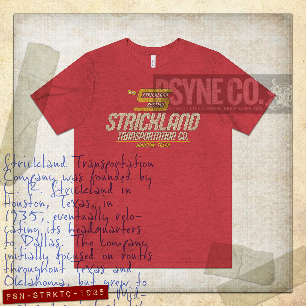 Strickland Transportation Company 1935 Vintage Men's T-Shirt