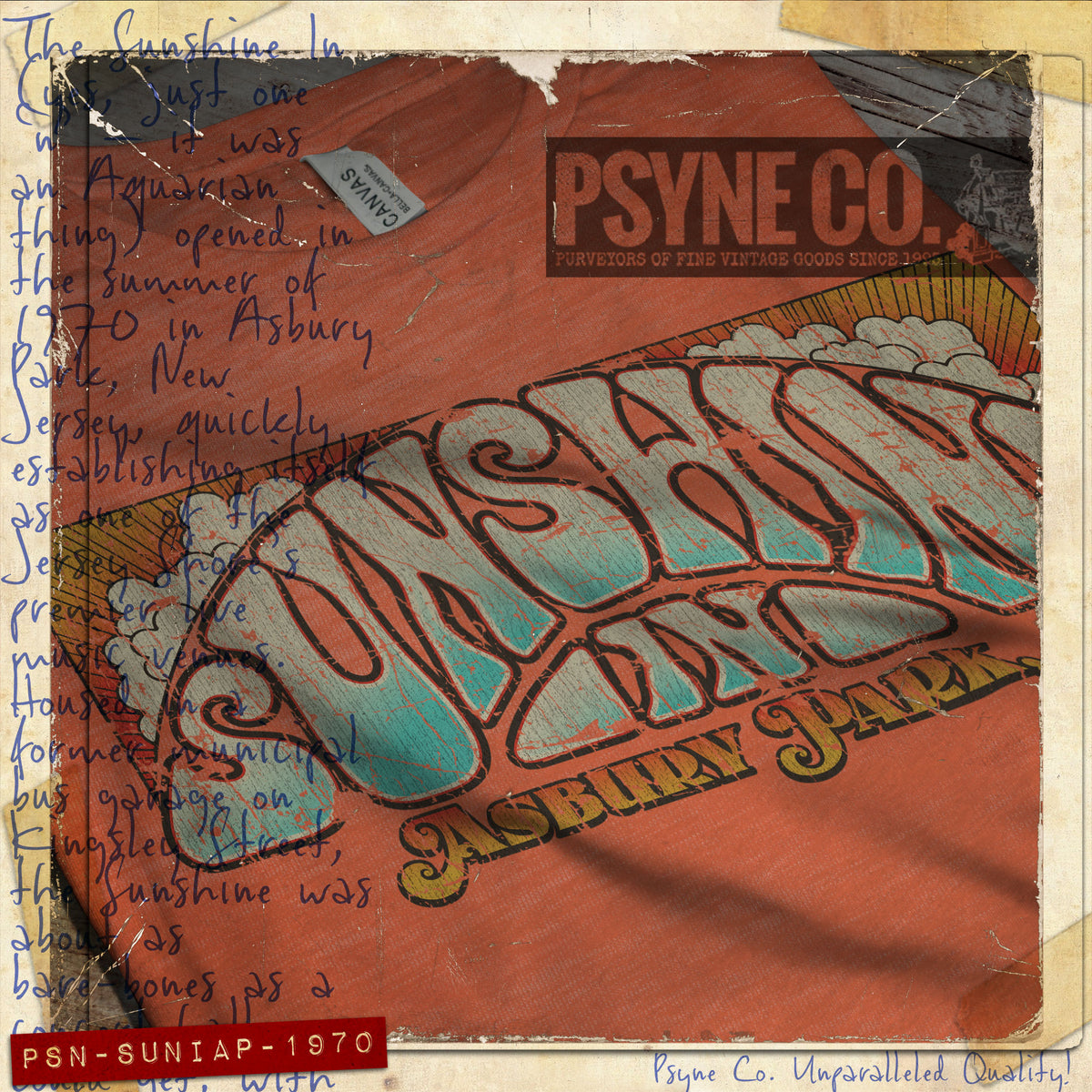 Sunshine In Asbury Park 1970 Vintage Men's T-Shirt