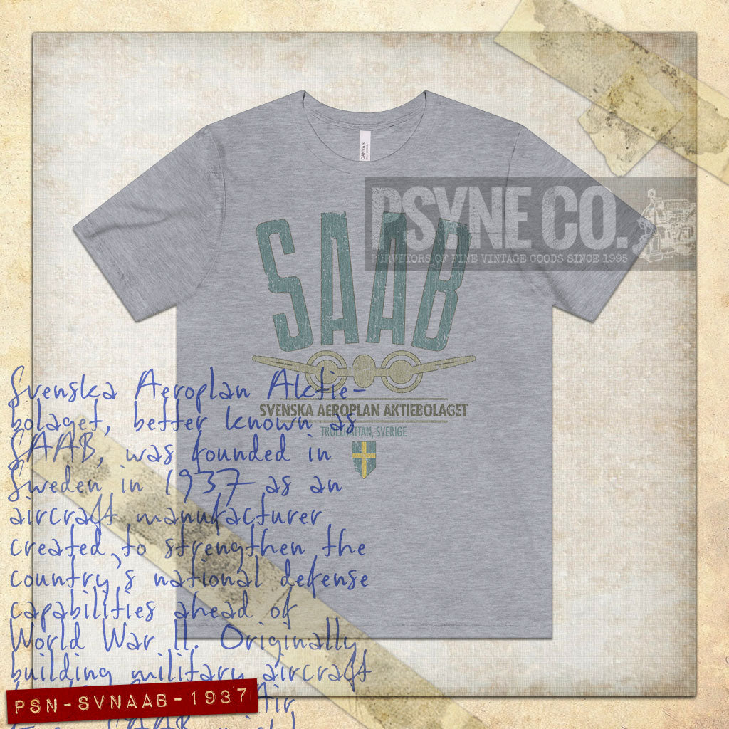 Svenska Aeroplan Aktiebolaget 1937 Vintage Men's T-Shirt