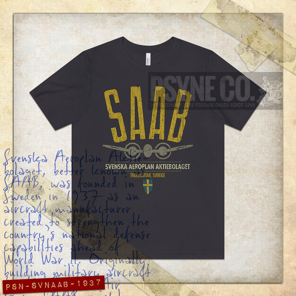 Svenska Aeroplan Aktiebolaget 1937 Vintage Men's T-Shirt