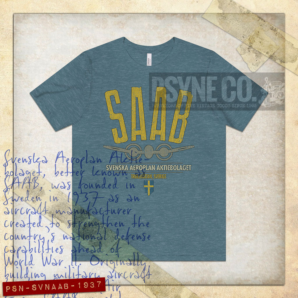 Svenska Aeroplan Aktiebolaget 1937 Vintage Men's T-Shirt