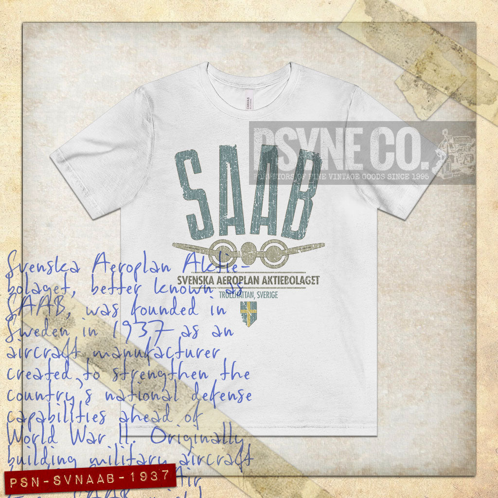 Svenska Aeroplan Aktiebolaget 1937 Vintage Men's T-Shirt