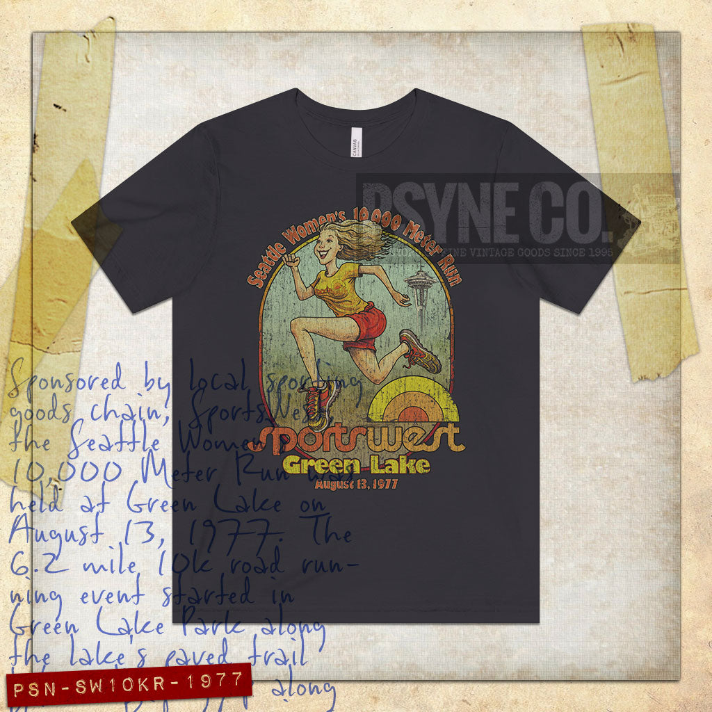 Seattle Women’s 10,000 Meter Run 1977 Vintage Men's T-Shirt