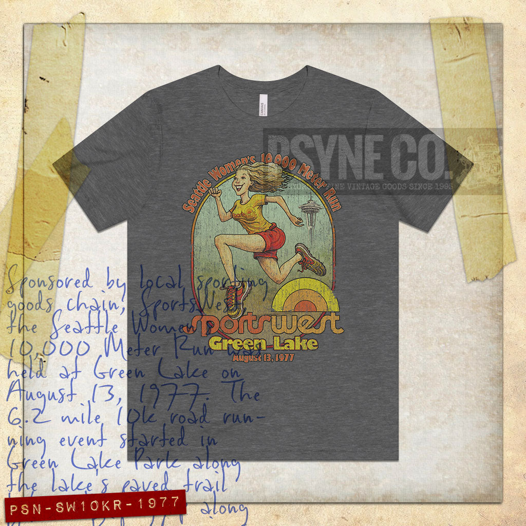 Seattle Women’s 10,000 Meter Run 1977 Vintage Men's T-Shirt