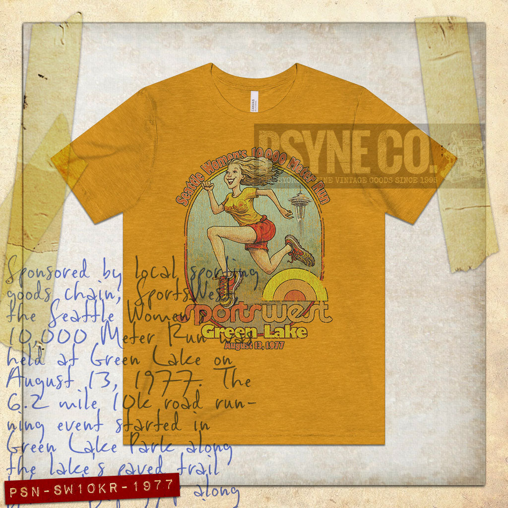 Seattle Women’s 10,000 Meter Run 1977 Vintage Men's T-Shirt