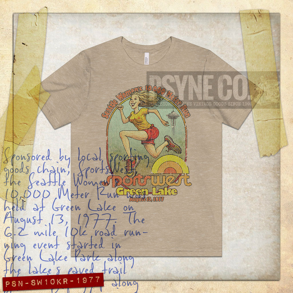 Seattle Women’s 10,000 Meter Run 1977 Vintage Men's T-Shirt