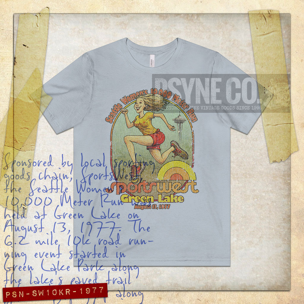 Seattle Women’s 10,000 Meter Run 1977 Vintage Men's T-Shirt
