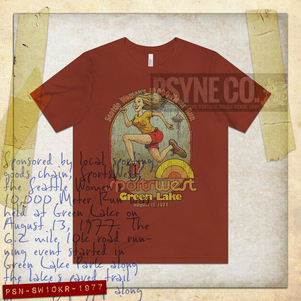 Seattle Women’s 10,000 Meter Run 1977 Vintage Men's T-Shirt