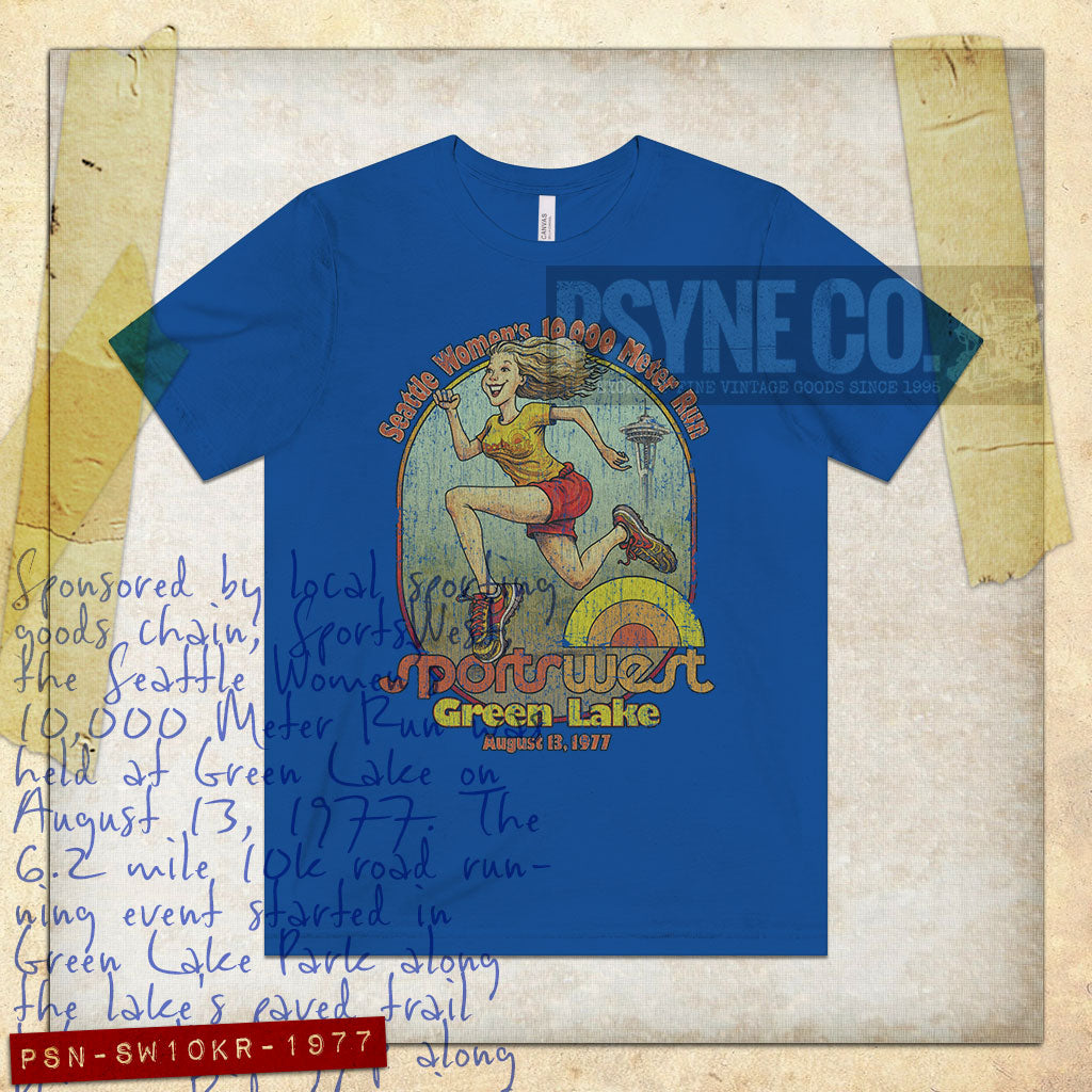 Seattle Women’s 10,000 Meter Run 1977 Vintage Men's T-Shirt