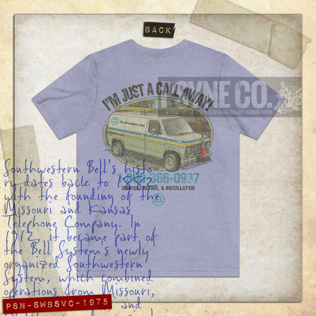 Southwestern Bell Service 1975 F/B Vintage Men’s T-Shirt