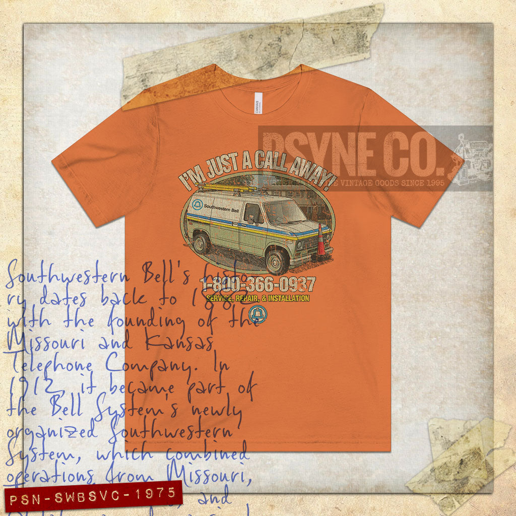 Southwestern Bell Service 1975 Vintage Men’s T-Shirt