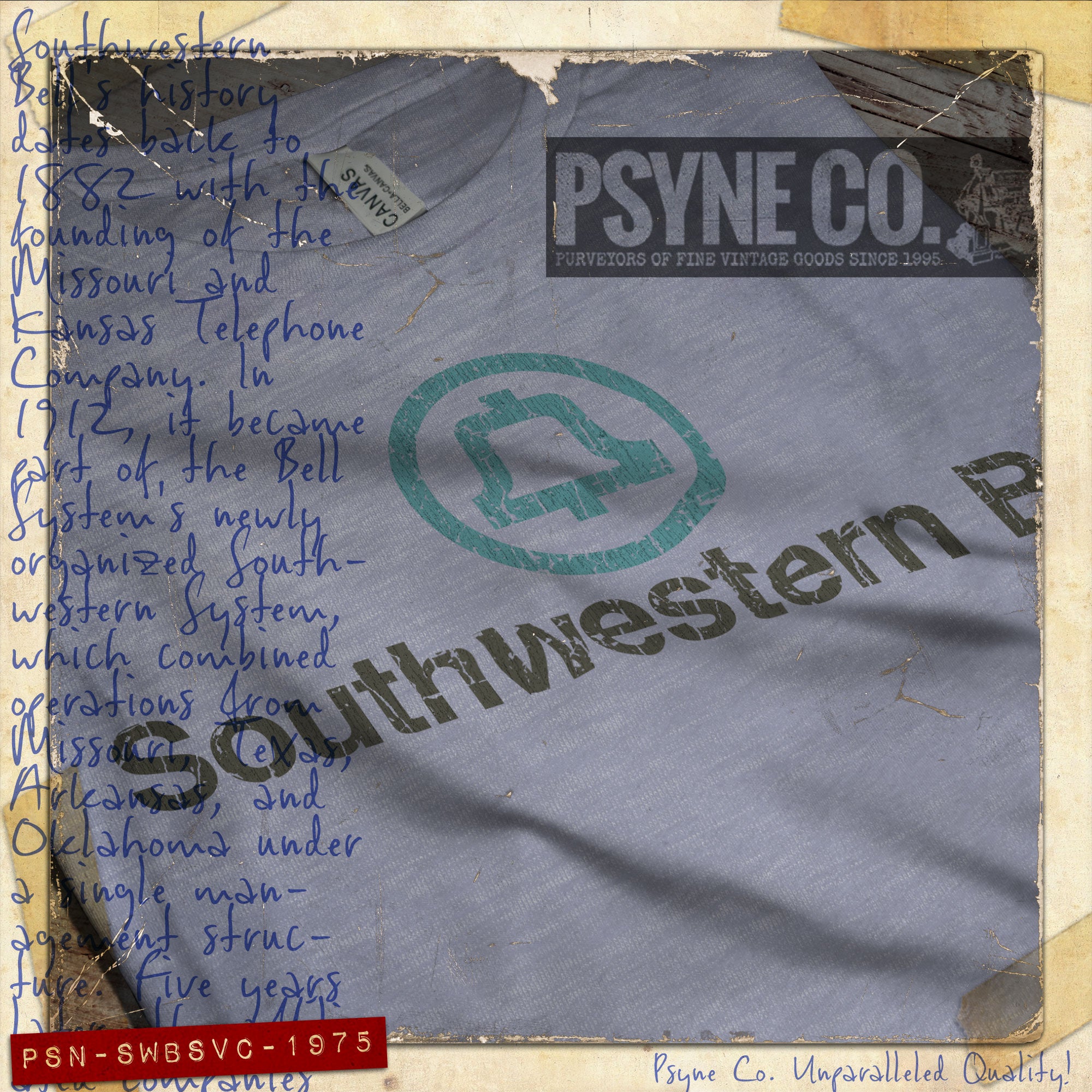 Southwestern Bell Service 1975 F/B Vintage Men’s T-Shirt
