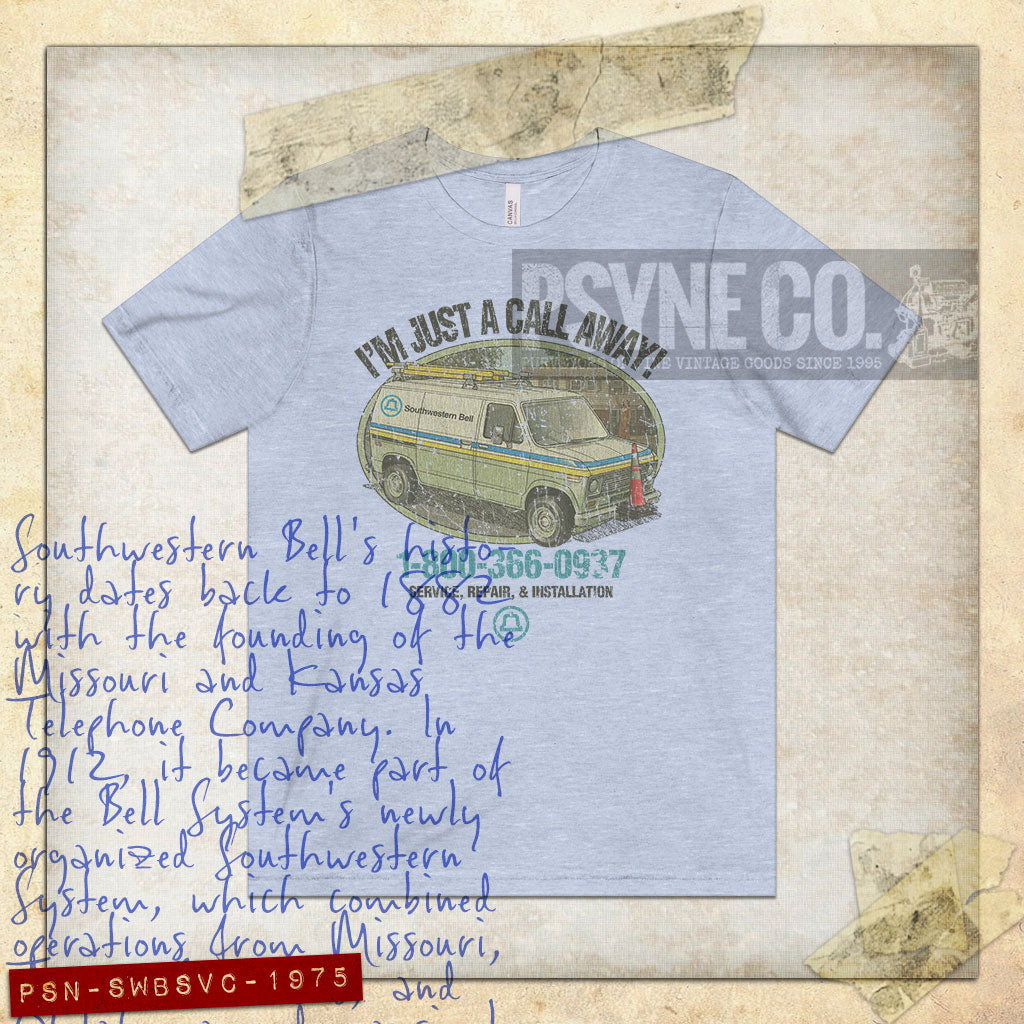 Southwestern Bell Service 1975 Vintage Men’s T-Shirt