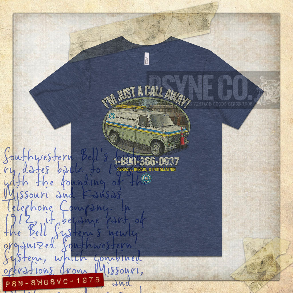 Southwestern Bell Service 1975 Vintage Men’s T-Shirt
