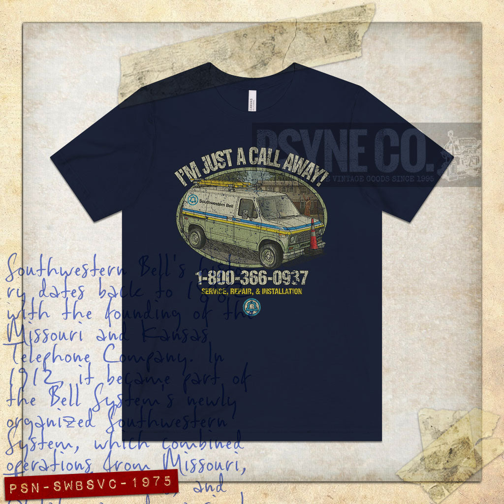 Southwestern Bell Service 1975 Vintage Men’s T-Shirt