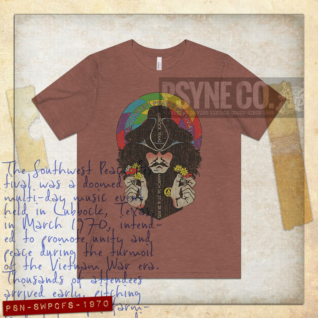 Southwest Peace Festival 1970 Vintage Men's T-Shirt