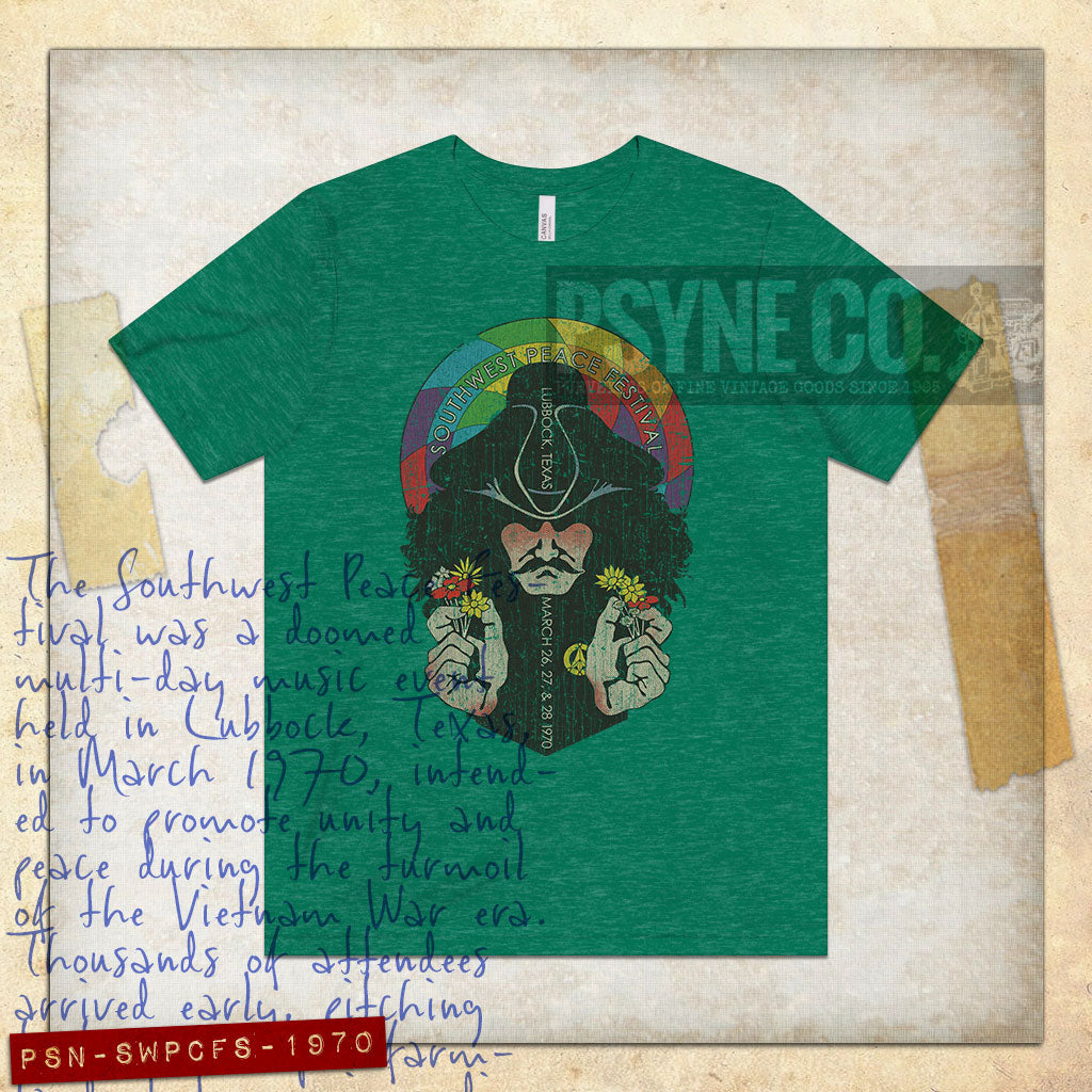 Southwest Peace Festival 1970 Vintage Men's T-Shirt