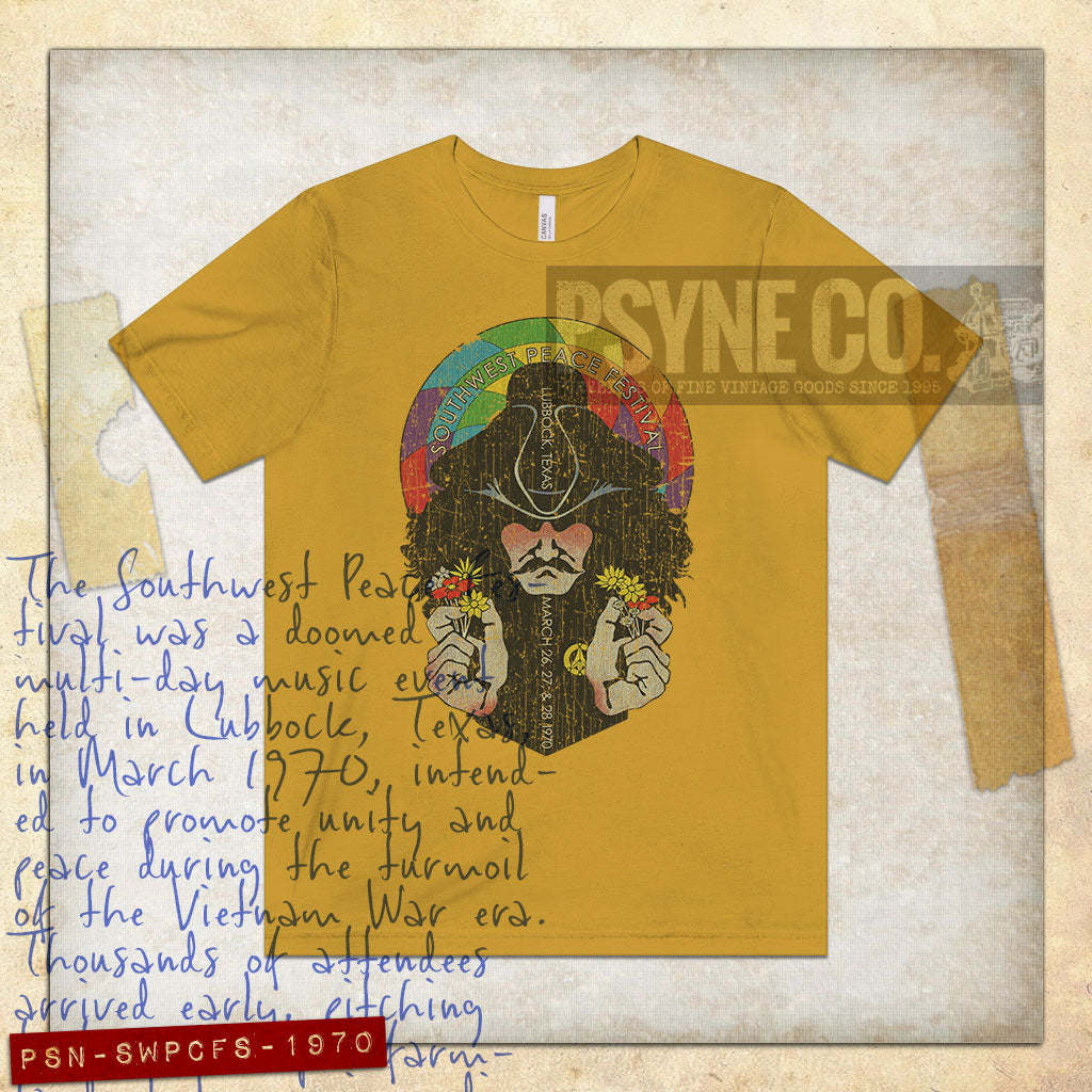 Southwest Peace Festival 1970 Vintage Men's T-Shirt