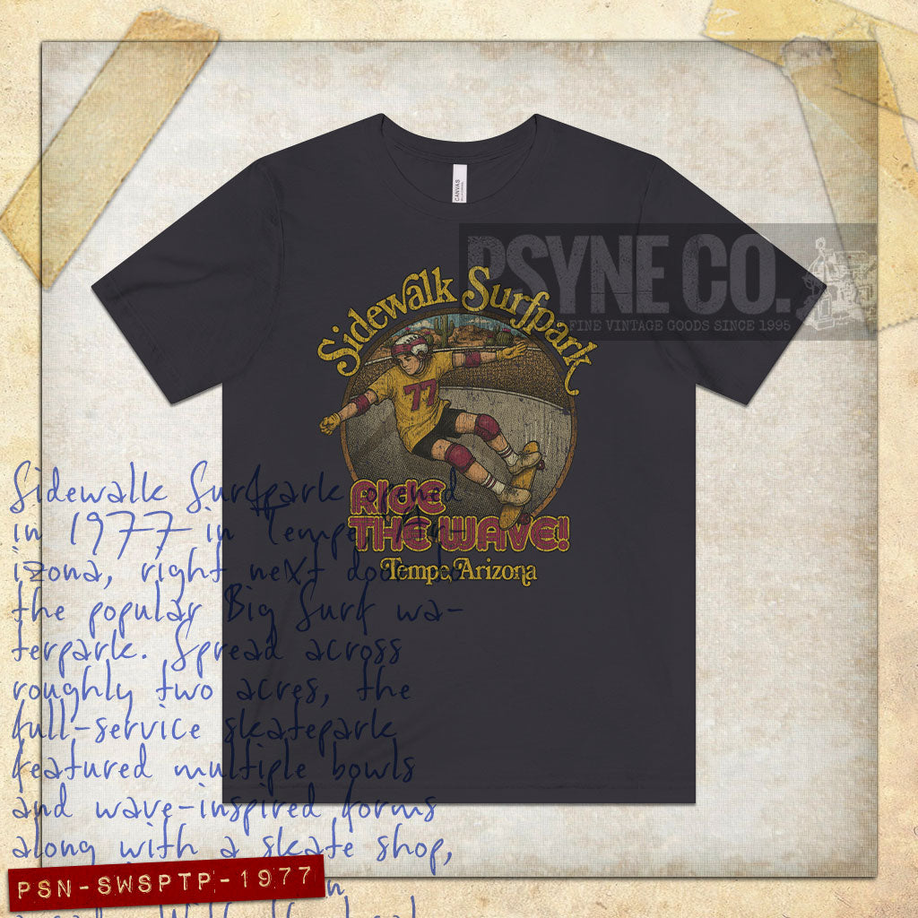 Sidewalk Surfpark 1977 Tempe Vintage Men's T-Shirt