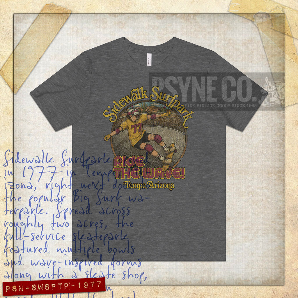 Sidewalk Surfpark 1977 Tempe Vintage Men's T-Shirt