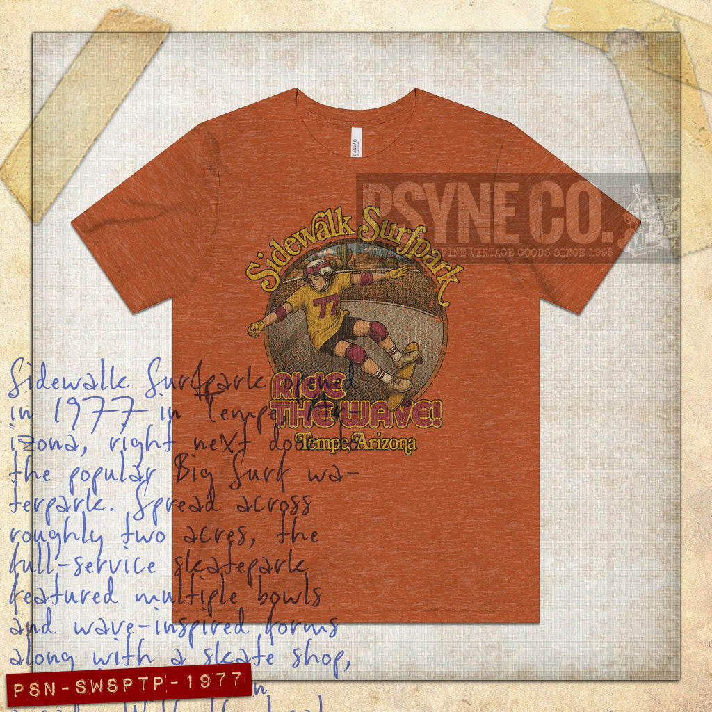 Sidewalk Surfpark 1977 Tempe Vintage Men's T-Shirt