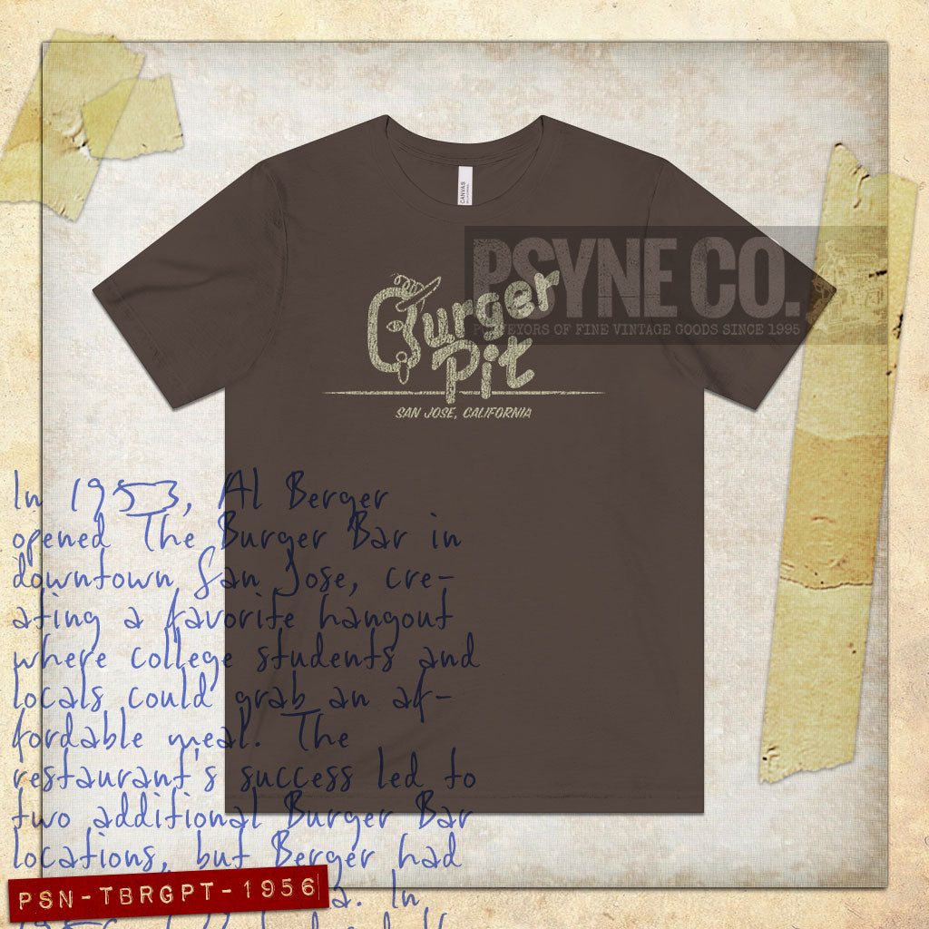 The Burger Pit 1956 Vintage Men's T-Shirt