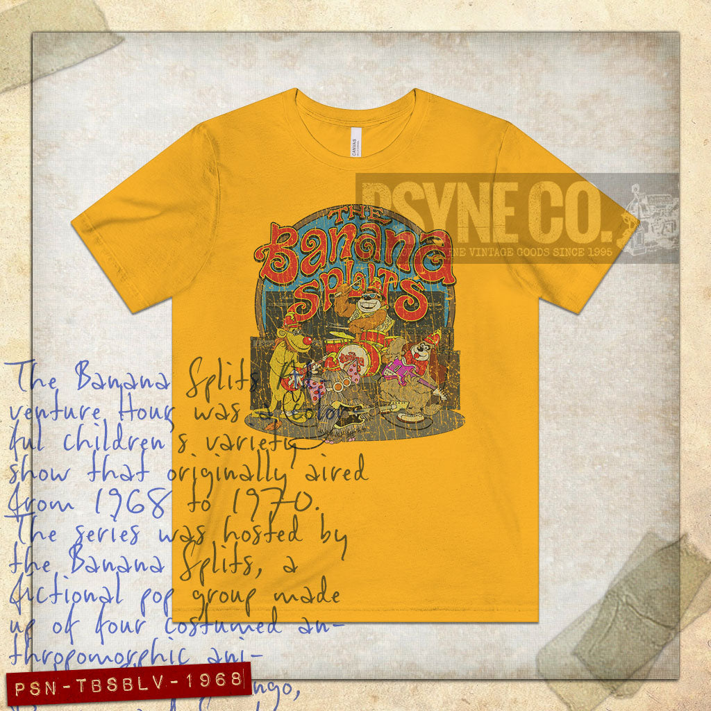 The Banana Splits Band Live 1968 Vintage Men's T-Shirt