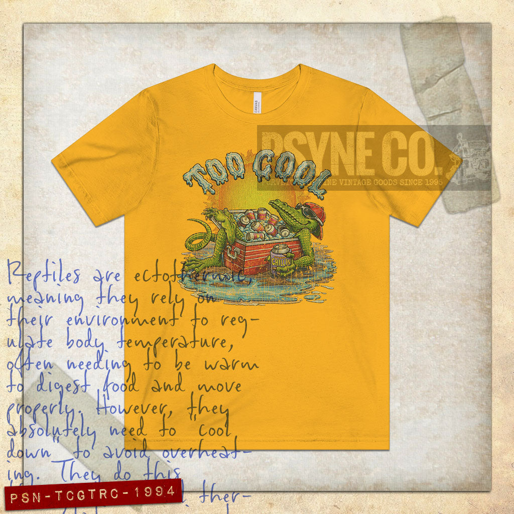Too Cool Gator Straight Chillin 1994 Vintage Men's T-Shirt