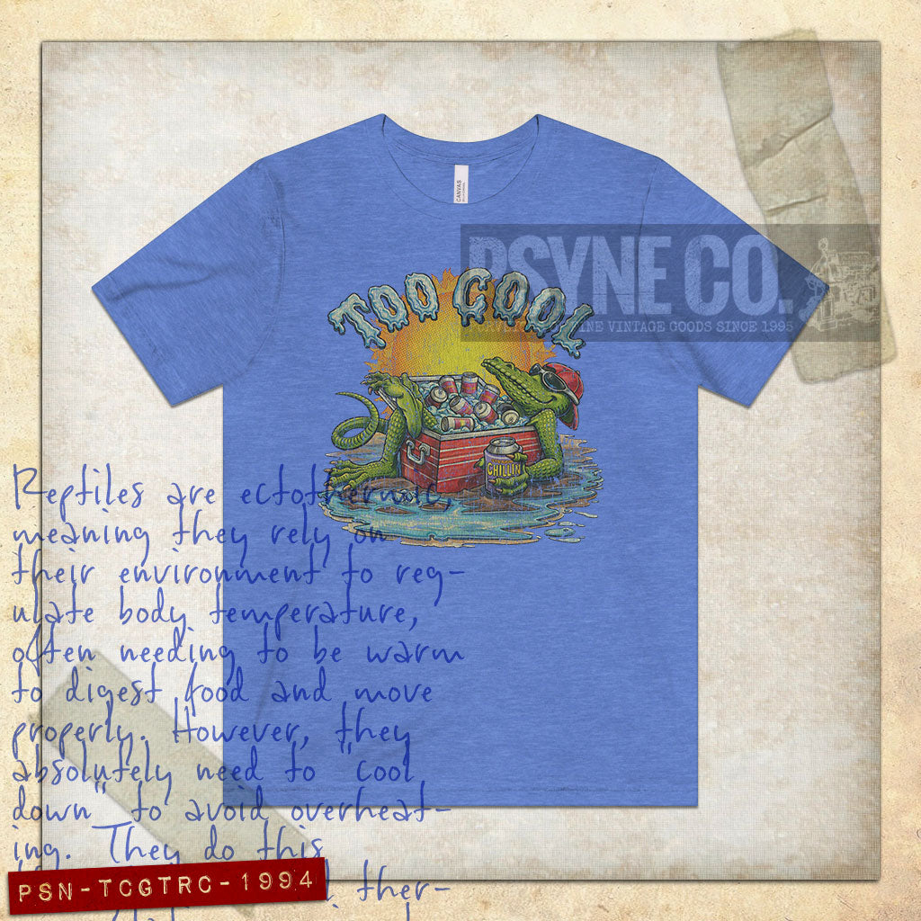 Too Cool Gator Straight Chillin 1994 Vintage Men's T-Shirt