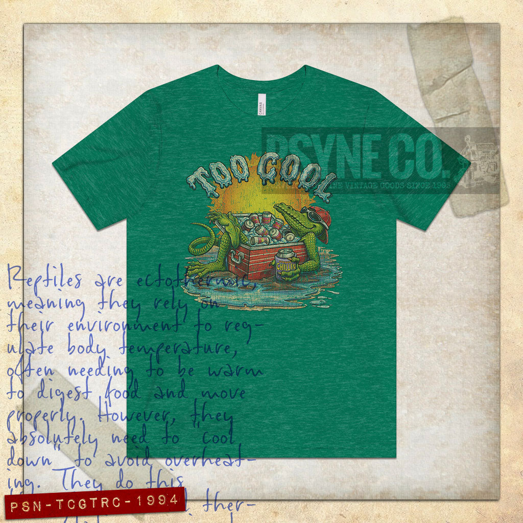 Too Cool Gator Straight Chillin 1994 Vintage Men's T-Shirt