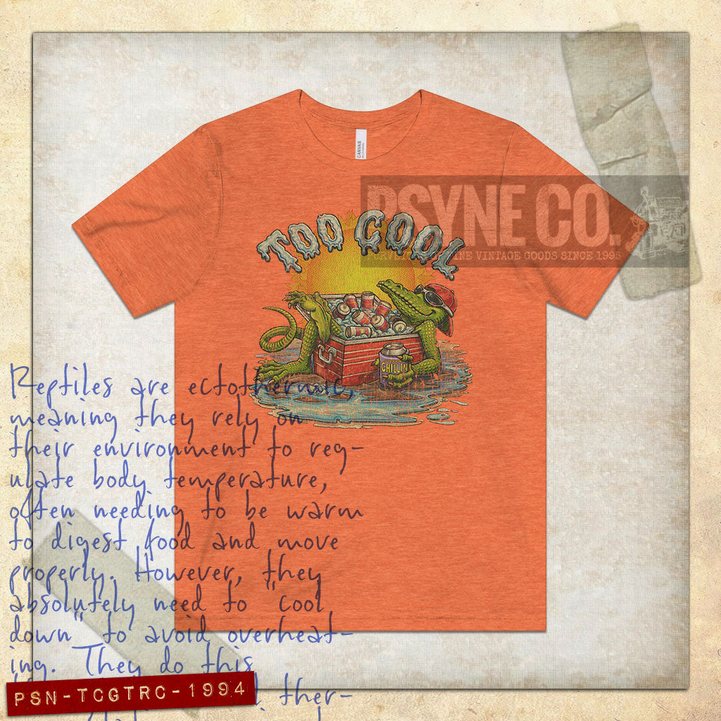 Too Cool Gator Straight Chillin 1994 Vintage Men's T-Shirt