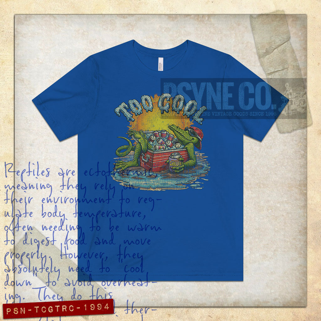 Too Cool Gator Straight Chillin 1994 Vintage Men's T-Shirt