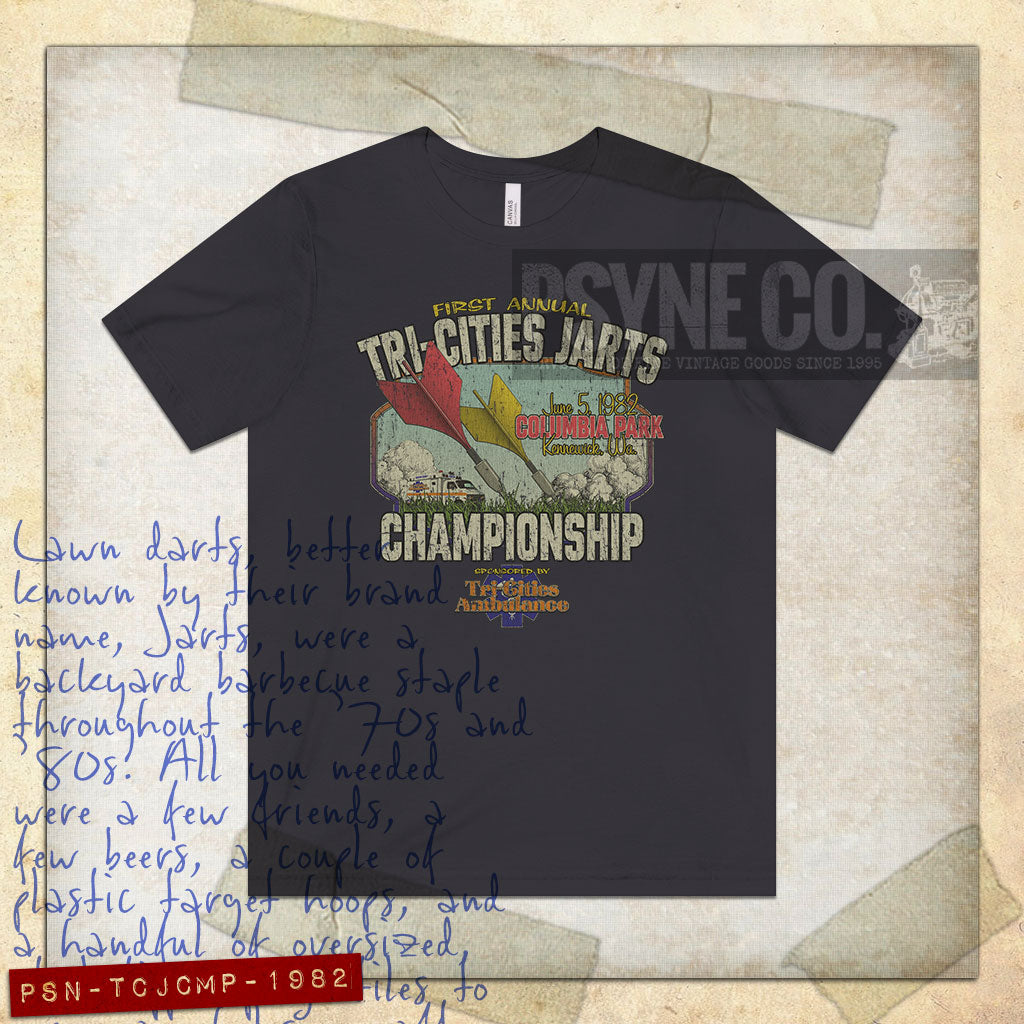 Tri-Cities Jarts Championship 1982 Vintage Men's T-Shirt