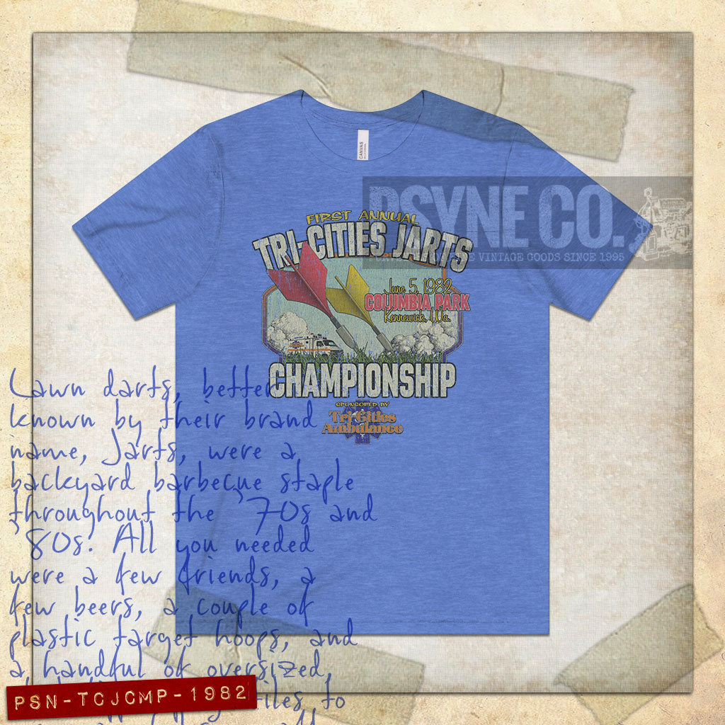 Tri-Cities Jarts Championship 1982 Vintage Men's T-Shirt
