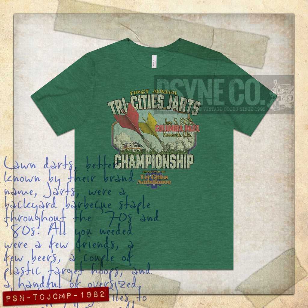 Tri-Cities Jarts Championship 1982 Vintage Men's T-Shirt