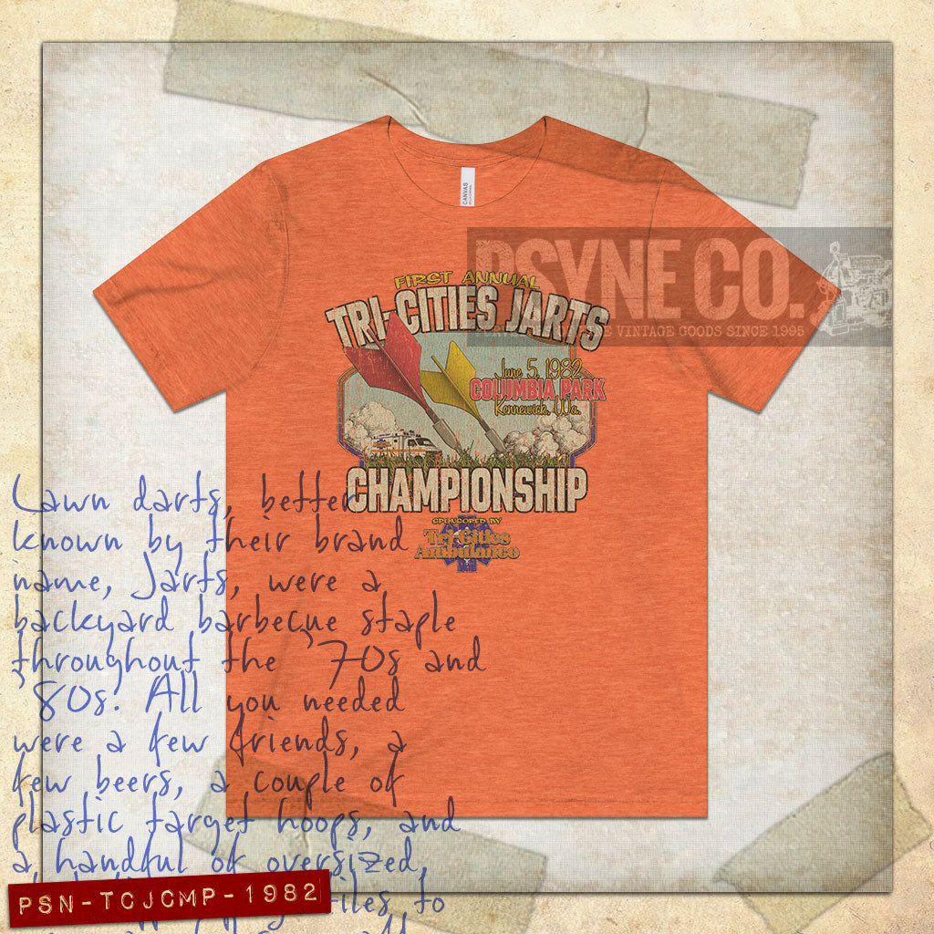 Tri-Cities Jarts Championship 1982 Vintage Men's T-Shirt