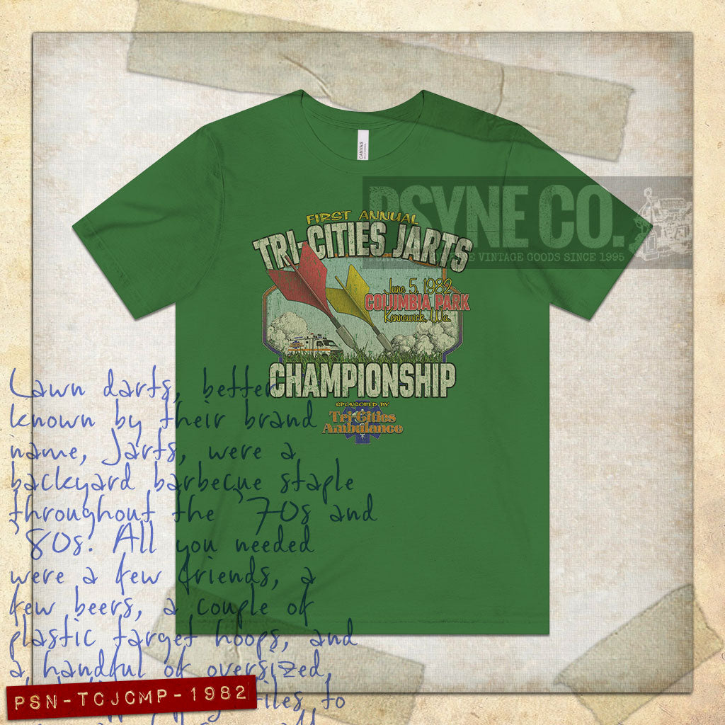 Tri-Cities Jarts Championship 1982 Vintage Men's T-Shirt