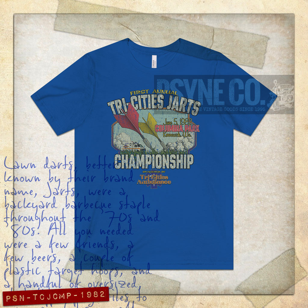 Tri-Cities Jarts Championship 1982 Vintage Men's T-Shirt