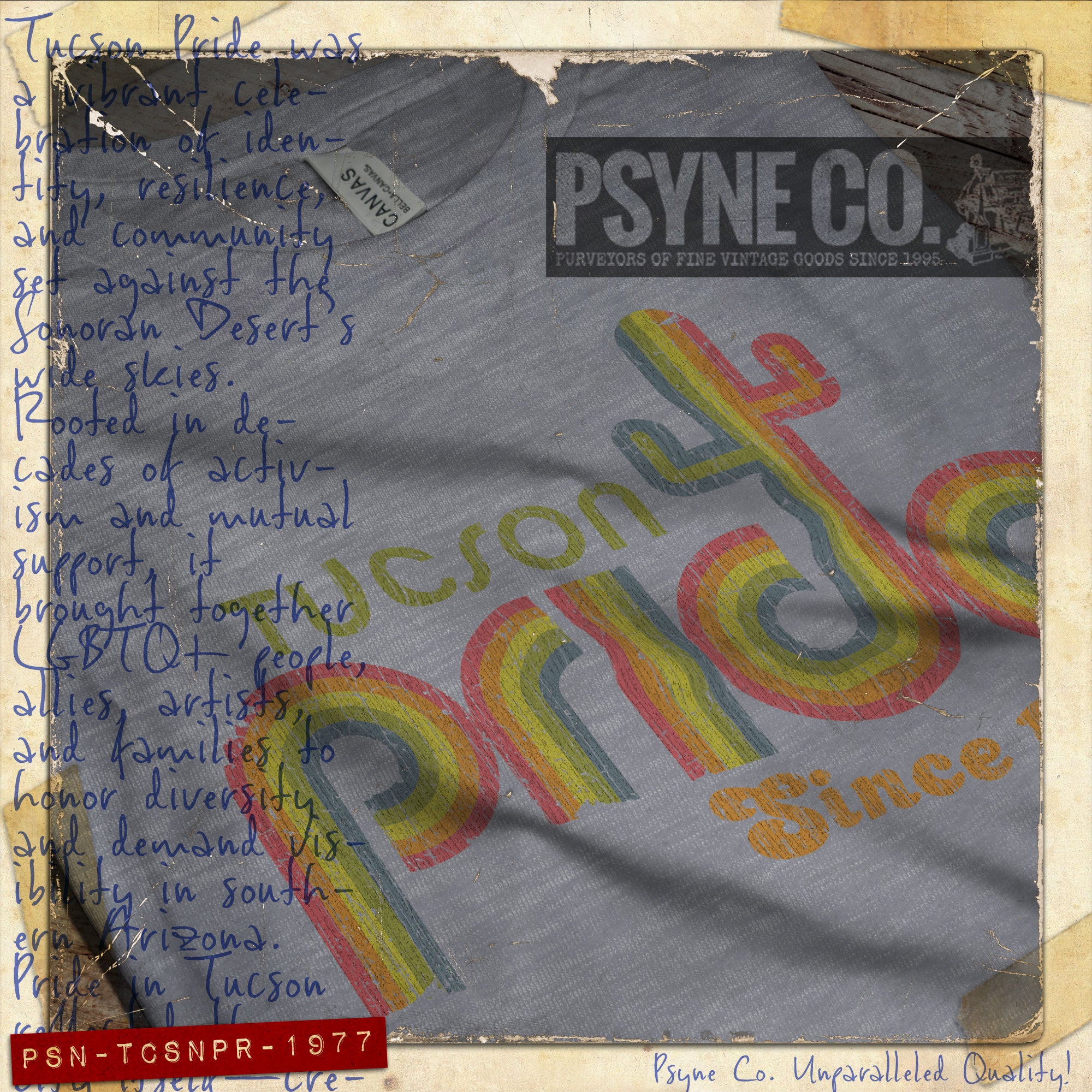 Tucson Pride 1977 Vintage Men's T-Shirt