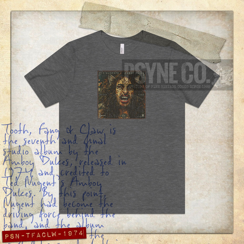 Tooth, Fang & Claw 1974 Vintage Men's T-Shirt