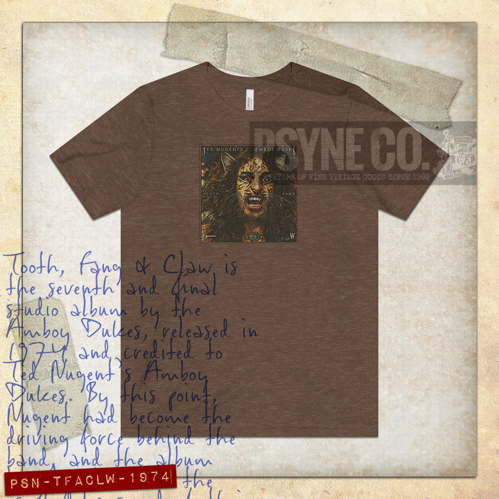 Tooth, Fang & Claw 1974 Vintage Men's T-Shirt