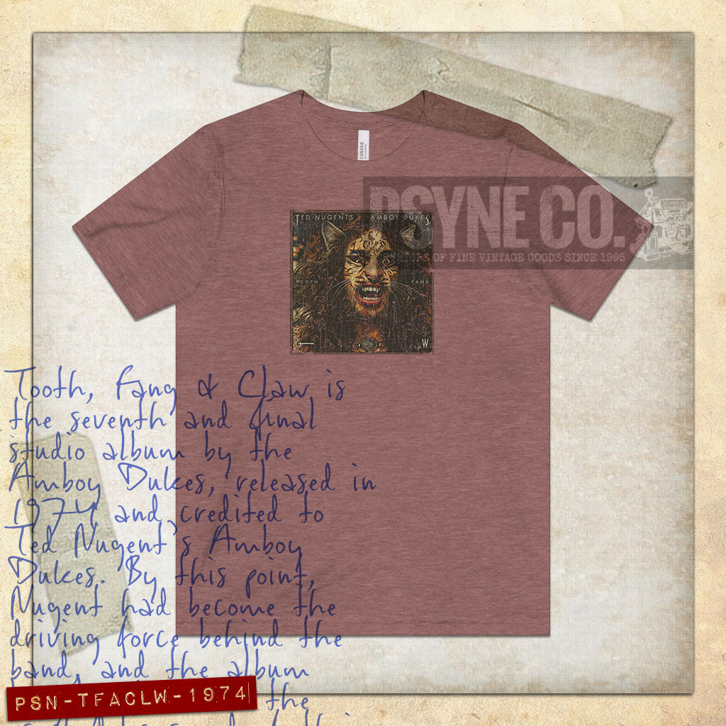 Tooth, Fang & Claw 1974 Vintage Men's T-Shirt