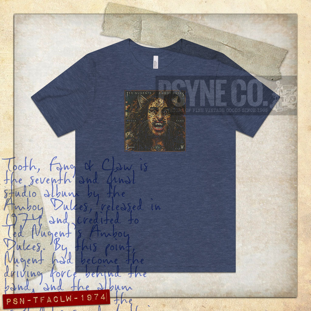 Tooth, Fang & Claw 1974 Vintage Men's T-Shirt