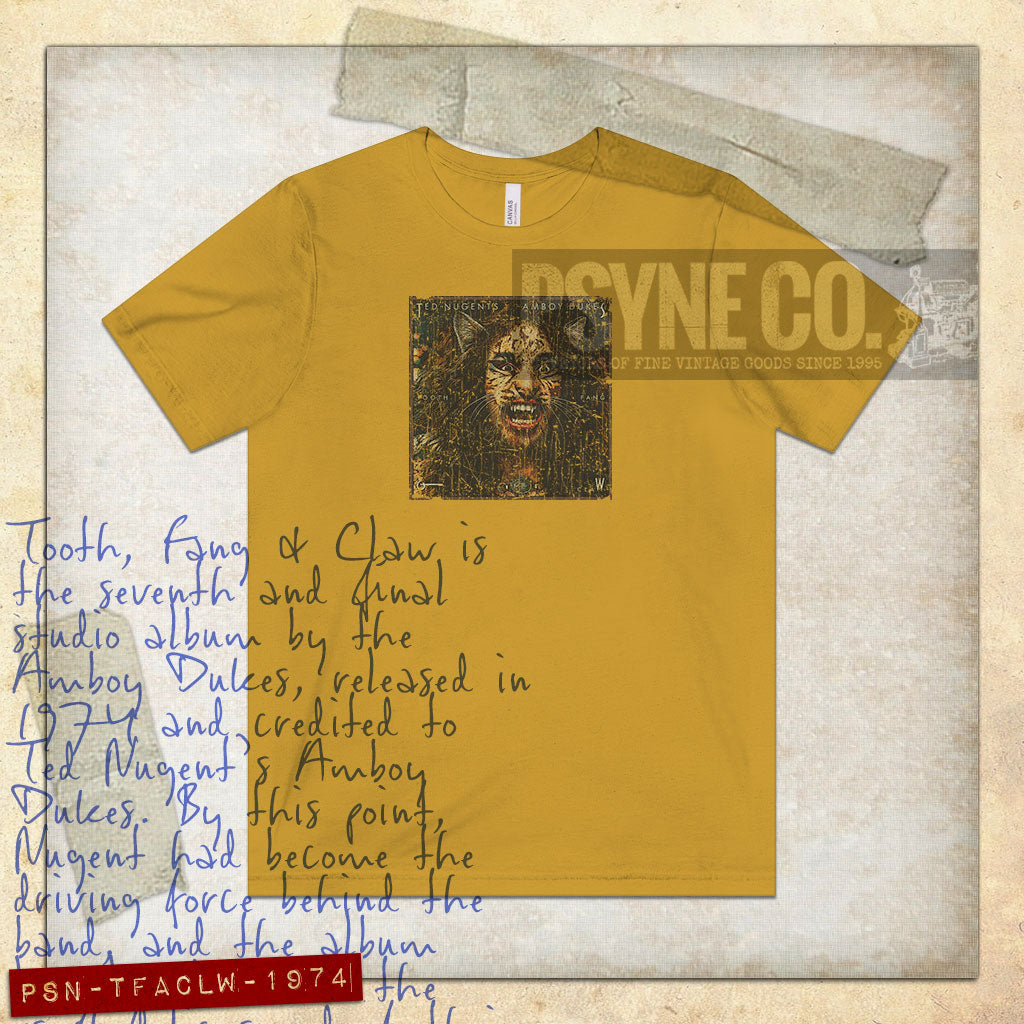 Tooth, Fang & Claw 1974 Vintage Men's T-Shirt