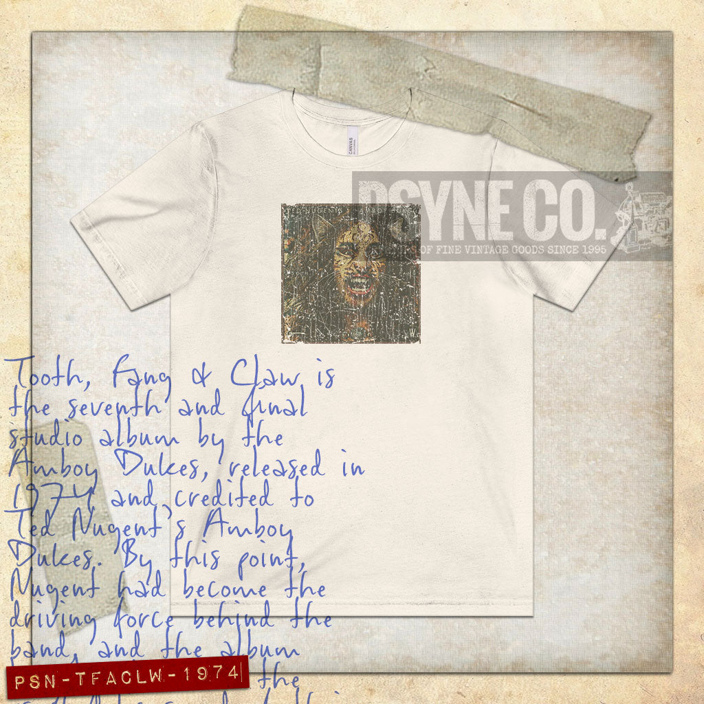 Tooth, Fang & Claw 1974 Vintage Men's T-Shirt