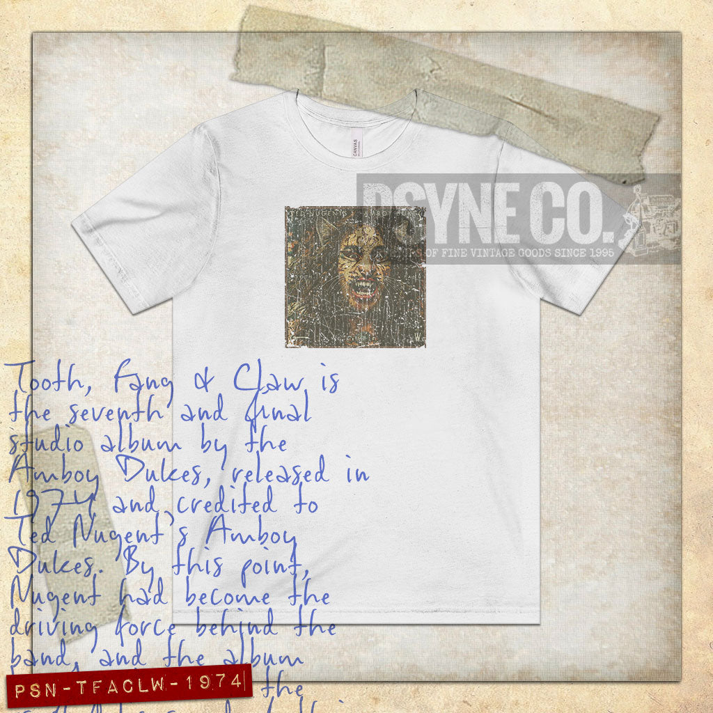 Tooth, Fang & Claw 1974 Vintage Men's T-Shirt