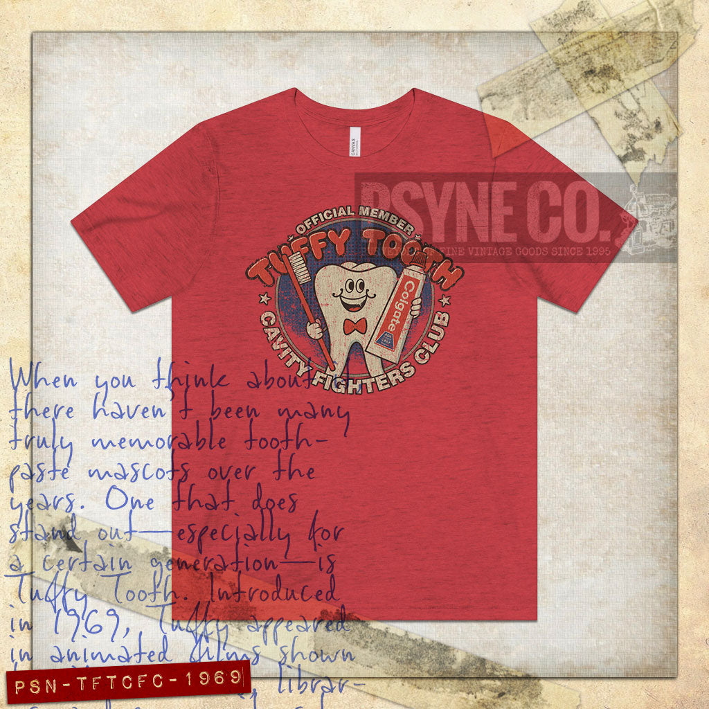 Tuffy Tooth Cavity Fighters Club 1969 Vintage Men's T-Shirt	see note